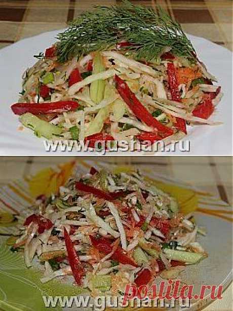 Вкусный салат из белокочанной капусты | Готовим просто и вкусно