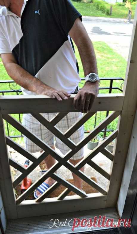 How to Build a "Chippendale" Wood Screen Door DIY | Hometalk