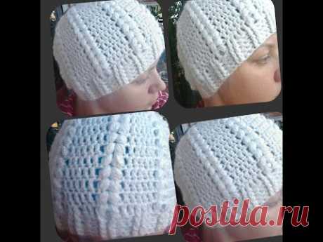 осенняя женская шапка, вязание крючком - Autumn women's hat, Crochet