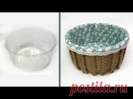 Recycling plastic // How to make a storage box