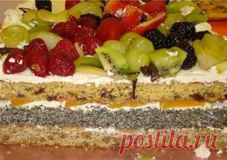 Торт фруктово-маковый - МирТесен