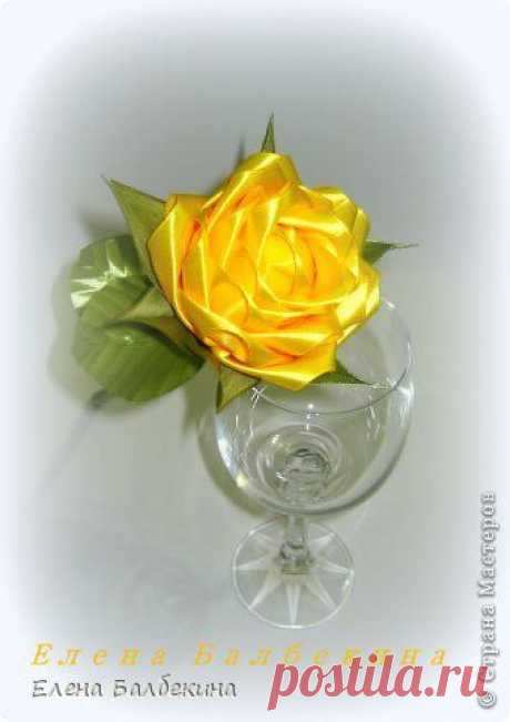 Желтая роза подробный МК. | Страна Мастеров
