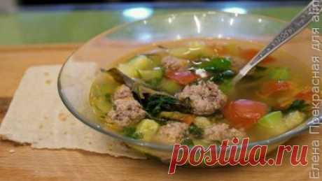 👌 Ароматный кабачковый суп с фрикадельками, рецепты с фото