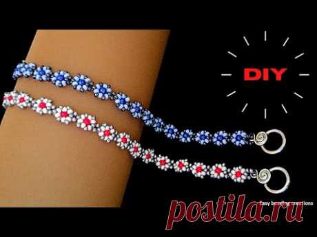 DIY simple bracelet pattern// How to make an handmade bracelet tutorial//