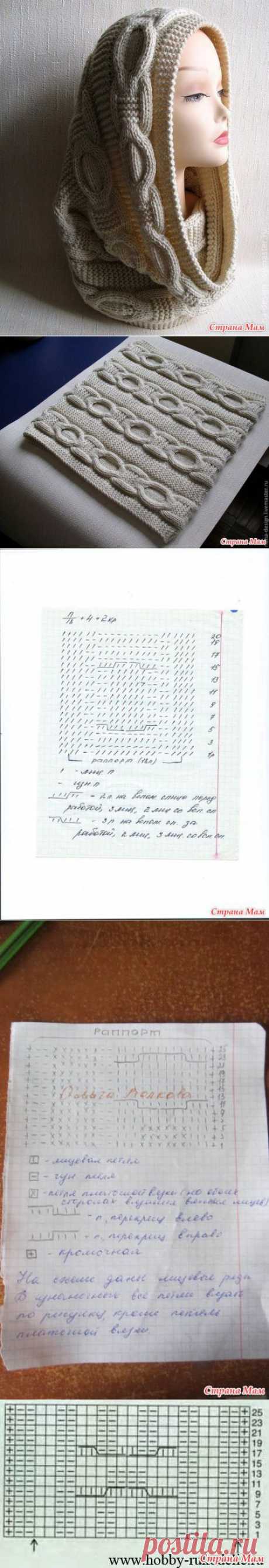 Шарф-снуд с косами - вяжем он-лайн: Дневник группы &quot;Вяжем вместе он-лайн&quot; - Страна Мам