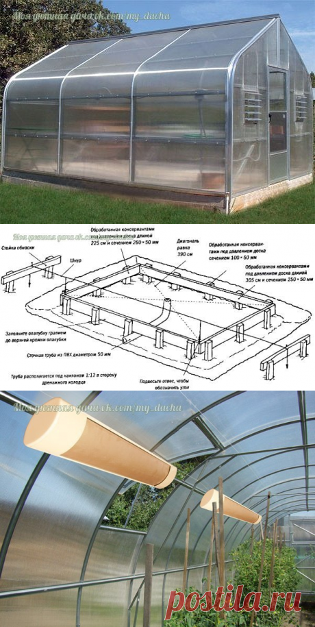 Устройство зимней теплицы