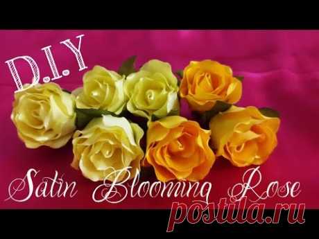 D.I.Y. Satin Blooming Rose | MyInDulzens - YouTube