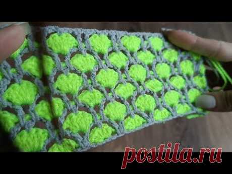 You will see it for the first time! The most interesting two-color crochet pattern! Crochet.