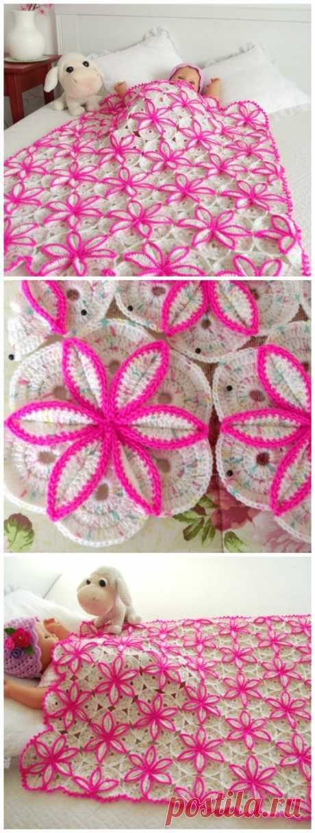 Princess Blanket Baby Blanket Flower Pattern - Crochet News