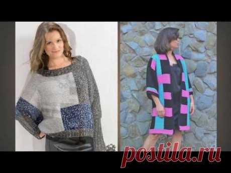 Knitting patterns * Knitted patchwork * Large blocks * Toma Prus