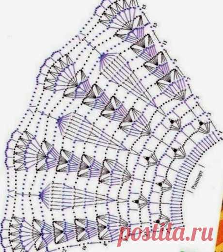 Подборка схем с расширением для вязания юбок крючком (УЗОРЫ КРЮЧКОМ) | Журнал Вдохновение Рукодельницы
