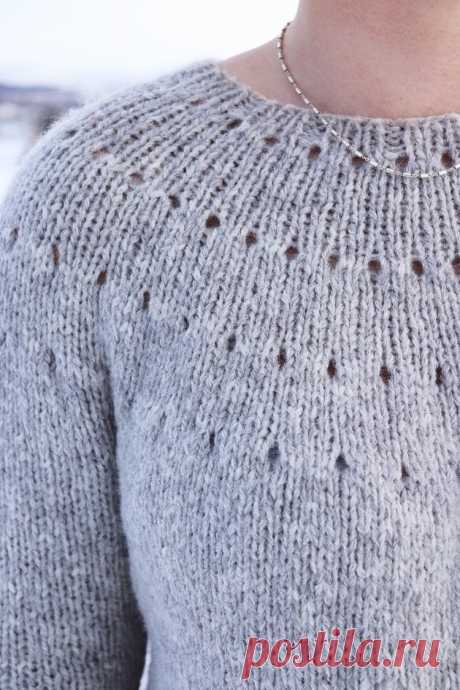 Knitting A Top Down Yoke Sweater - The Easy Eyelet Yoke Sweater — Knitatude