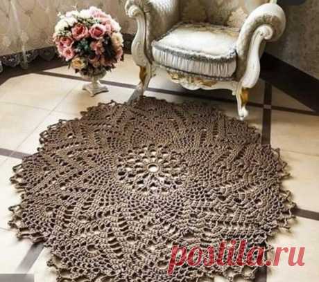 Красивые ажурные круглые салфетки ковры крючком - идеи и схемы | Anna Gri Crochet | Яндекс Дзен