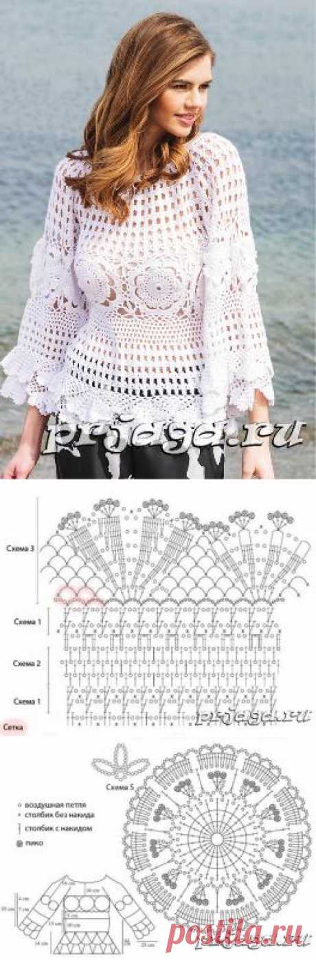 Вязание летних кофточек крючком