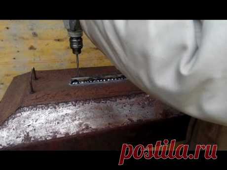 Как сделать задвижку на крышку мангала своими руками в дачной мастерской