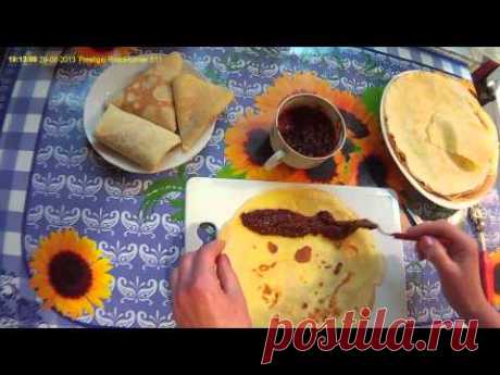 Способы заворачивания блинчиков.   Ways to wrap pancakes.