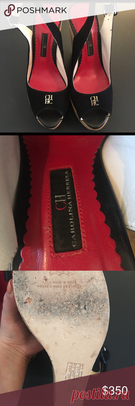 Carolina Herrera wedges Carolina Herrera size 7, very comfortable wedges! Lovely for summer Carolina Herrera Shoes Wedges