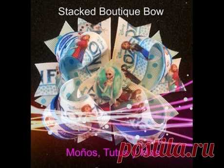 MOñO BOUTIQUE Paso a Paso STACKED BOUTIQUE BOW Tutorial DIY How To PAP