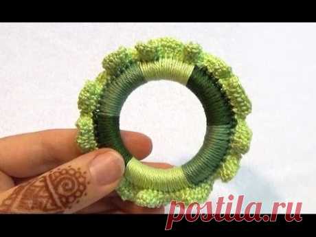 Как связать Многоцветное колечко с каёмочкой (МК №13) // Crochet Teething Ring Tutorial