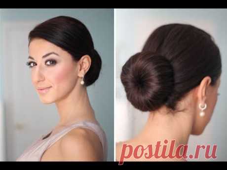 How to: Perfect Low Bun - YouTube