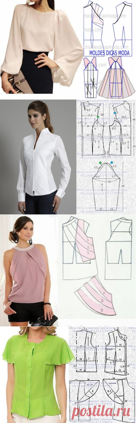 Моделируем женскую блузу &amp;mdash; DIYIdeas