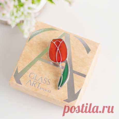 Joyería de vidrieras de tulipán Regalos para los amantes de las plantas Broche de flores de vidrieras personalizadas Pin de dama de planta Joyería de Ucrania arte de vidrieras - Etsy Chile