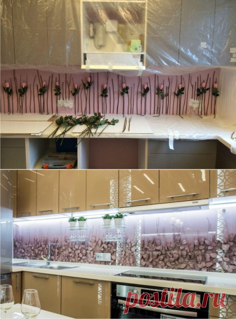 Кухонный фартук из роз своими руками | Ремонтдом | Яндекс Дзен