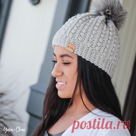 Шапка крючком THE MALIA BEANIE - блог экспертов интернет-магазина пряжи 5motkov.ru