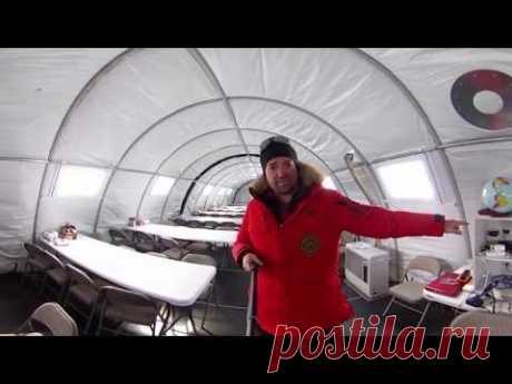 Как ходят в туалет в Антарктиде - экскурсия 360 градусов по антарктическому лагерю