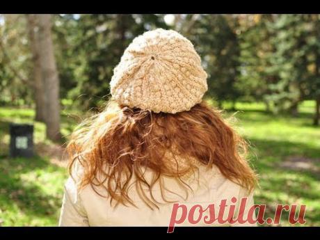 How to knit a beret with straight needles -  Free Knitting Patterns Tutorials