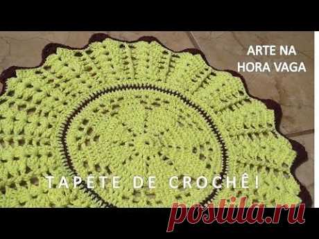 Fácil - Tapete de Crochê em Barbante, redondo - Arte e Artesanato/ Passo a Passo