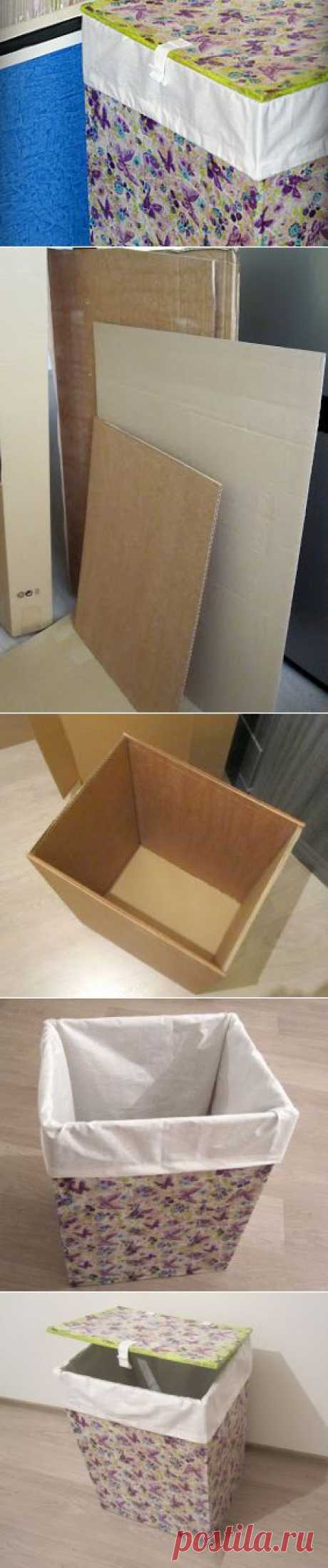Ящик для белья из картона и бумажных салфеток - Ярмарка Мастеров - ручная работа, handmade