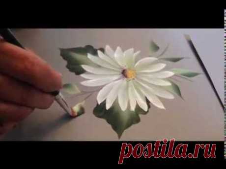 One Stroke: How To Paint A Daisy