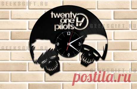 Необычный подарок: Часы из виниловой пластинки - группа Twenty One Pilots