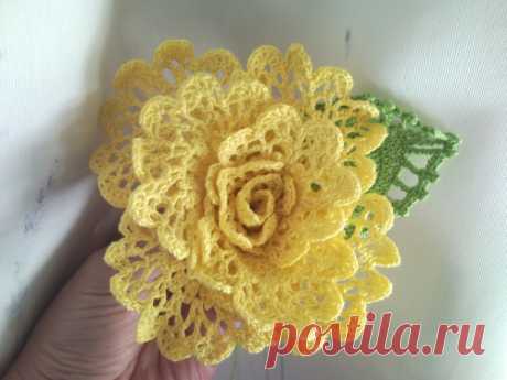 ergahandmade: Crochet Flower + Diagram