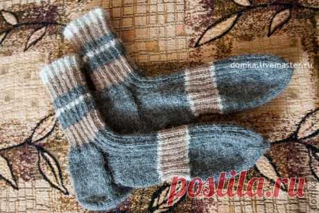Вязаные облегающие носки - Ярмарка Мастеров - ручная работа, handmade