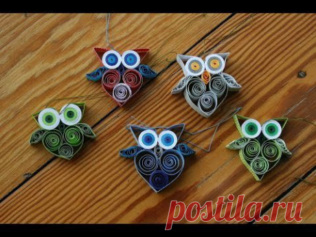 Quilling - Eule