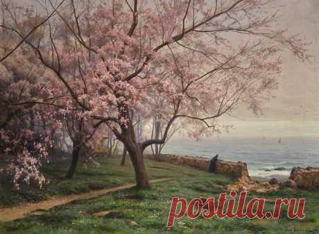 Iosif Krachkovsky - Spring in Crimea | Sovetika.ru - живопись/painting