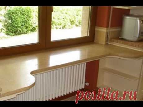 Подоконник-столешница на кухне: совмещенные окно и рабочая зона