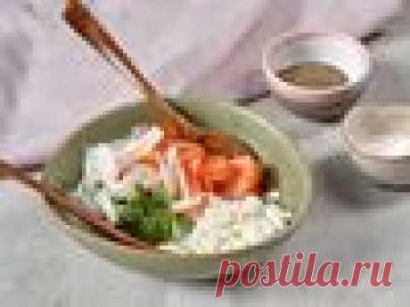 Диетический салат с творогом и томатами «Пинк Парадайз» – пошаговый рецепт приготовления с фото