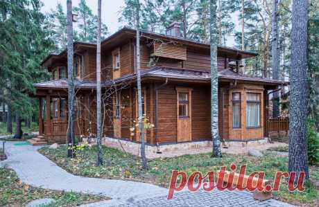 Дом недели: двухэтажный деревянный коттедж в Комарово | Свежие идеи дизайна интерьеров, декора, архитектуры на InMyRoom.ru
