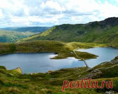 Картинки великобритания, уэльс, природа, пейзаж, сноудония, заповедник, холмы, горы, озеро - обои 1280x1024, картинка №290677
