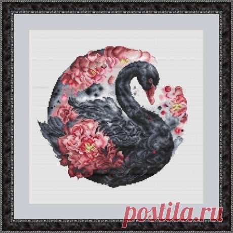 Черный лебедь, схема для вышивки, арт. ЕА-122 Елена Аверина | Купить онлайн на Mybobbin.ru