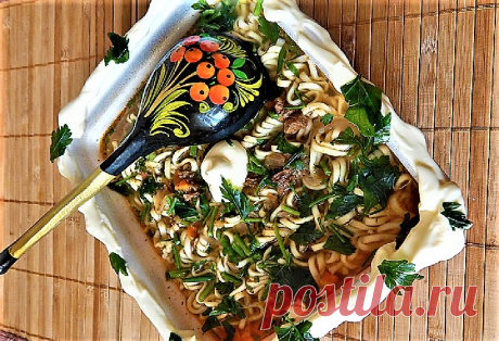 Как приготовить пошагово фото рецепт - «Угро» Суп с мясными фрикадельками по-таджикски