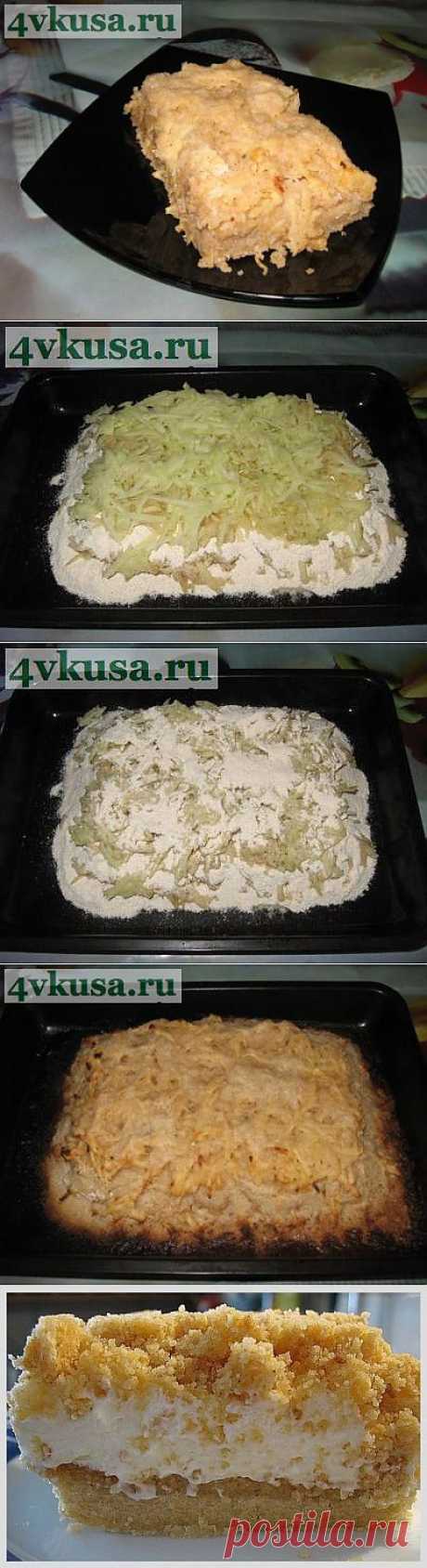 Яблочный пирог без яиц. Фоторецепт. | 4vkusa.ru