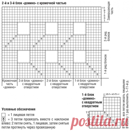 Как вязать в технике «домино»