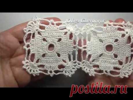 Beautiful and simple square CROCHET Красивый простой квадрат крючком