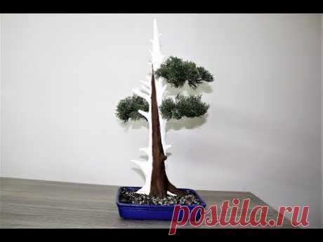How to make a Artificial White Cedar Bonsai Tree.