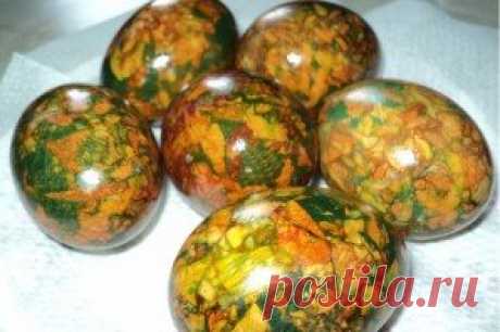 Мраморные яйца на Пасху - пошаговый рецепт с фото на Повар.ру