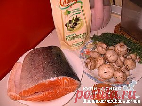 Стейк из семги с грибами “Рибай” | Харч.ру - рецепты для любителей вкусно поесть